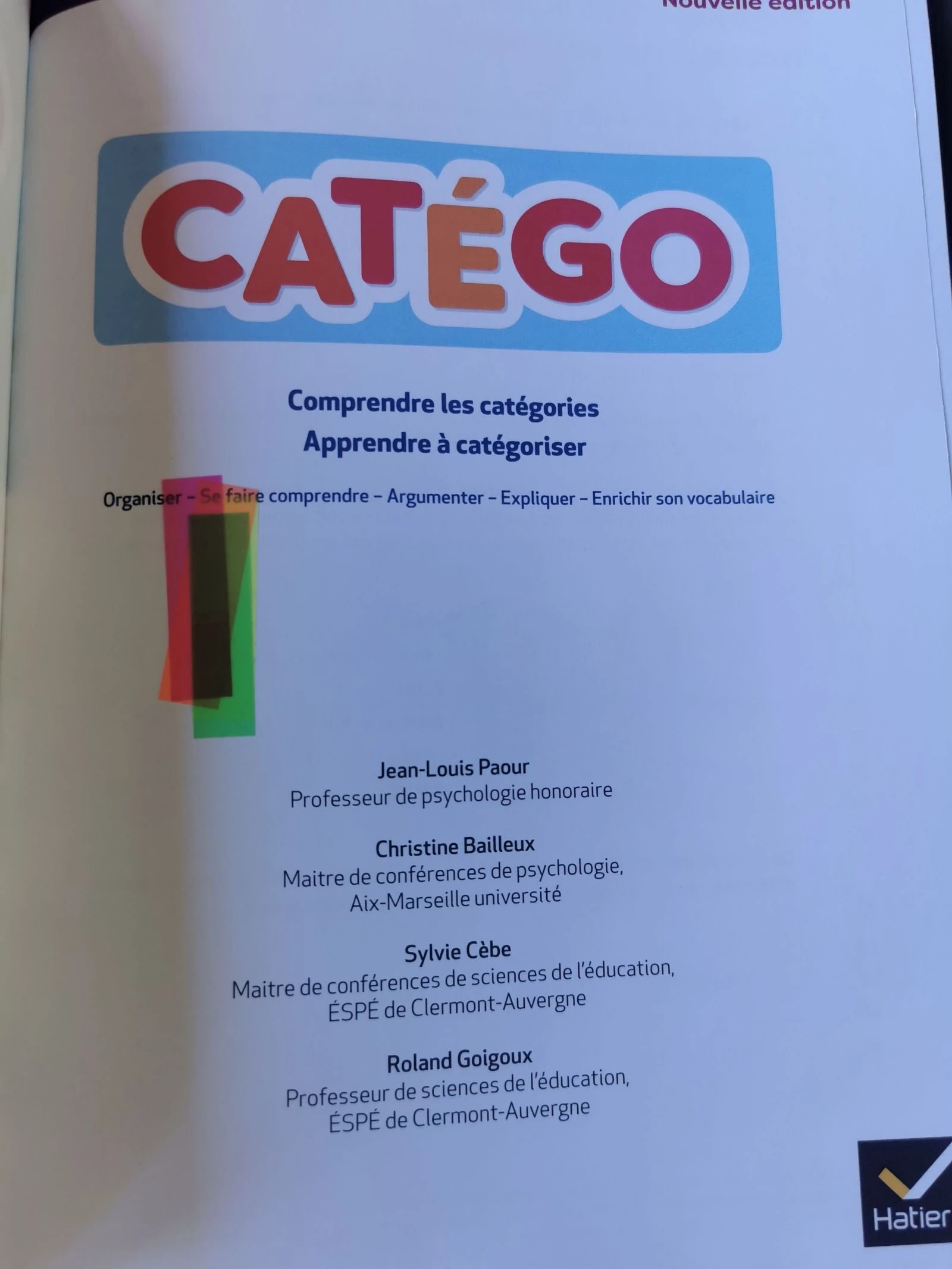 Livre pédagogique Catégo – photo 3
